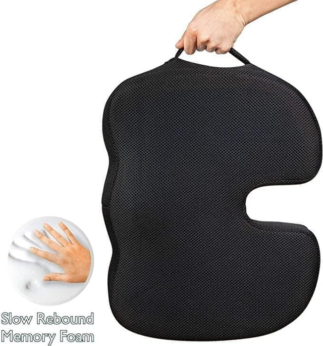 “AIR-FLOW” Siddepude til bil & kontorstol. Ergonomisk udskæring til optimal siddekomfort - Seniorpleje - Trykaflastende puder - Seniorpleje - BEAUAMZ-01 - - -