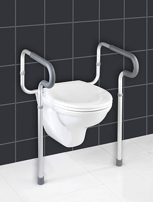 Armstøtte til væghængt toilet - højdejusterbar (5 trin) og enkel. - Seniorpleje - Toiletstativ - Seniorpleje - SPLWENK-09 - - -