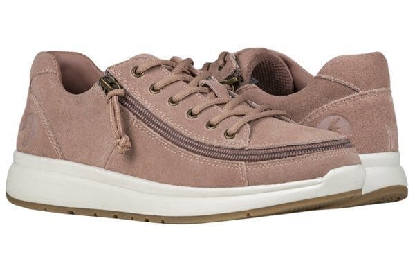 “BILLY - Beige Comfort”. Blød og smuk luksus ruskindssko med lynlås. Damemodel - Seniorpleje - Sko med lynlås - Seniorpleje - BW20101-260(36.5) - 36.5 - -