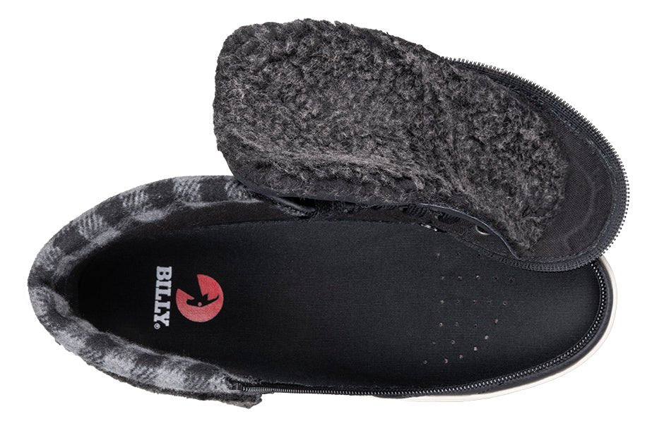 "BILLY Comfort Cuff" Sneaker - BRED vinter Model med Lynlås. God til fodskinner! - Seniorpleje - Sko med lynlås - BILLY - BW23358-001-41 - 41 - -