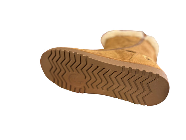 BILLY Cozy Boots: Bred vinterstøvle med lynlås - Ideel til brede fødder og skinner - Seniorpleje - lynlåssko - BILLY - BW22304-250-CAMEL37 - CAMEL -37 -
