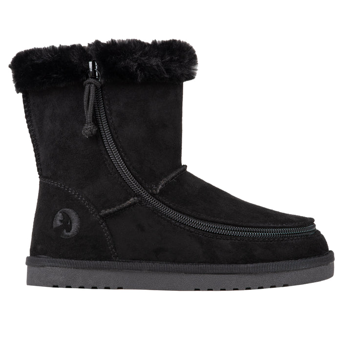 BILLY Cozy Boots: Bred vinterstøvle med lynlås - Ideel til brede fødder og skinner - Seniorpleje - lynlåssko - BILLY - BW22304-250-SORT37 - SORT -37 -
