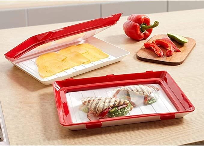 CLEVER TRAY - Smart bakke med genanvendelig folie. Mikroovn & Frostsikker ❄️ - Seniorpleje - Seniorpleje - SPLHOU-01 - - -