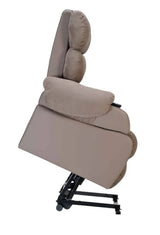 ”COCOON” Dual Motor, hvile og løftestol - Luksus og komfort i Ét. Perfekt seniorstol! - Seniorpleje - Lænestole, liggestole og sovestole - INNOV'SA - INNO-COCOONRecliner,2Motors -3 - Lys Brun (kunstlæder) -Sædebredde 44 cm -