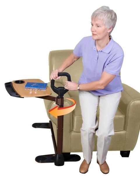 "Couch-Tray" - Nemt og sikkert støttehåndtag med bakke. Perfekt til seng & sofahygge! - Seniorpleje - Sofabord - Seniorpleje - RST-TRAY2050 - - -