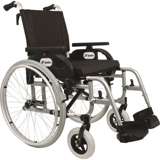 “DOLPHIN” -Letvægts kørestol. Luksus model. Se vores 4 størrelser her. - Seniorpleje - Kørestole - Mobilex - MBX-271340 - 40 cm. - -