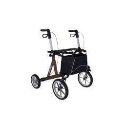 “EXPLORER” udendørsrollator - super til terræn, støddæmpende. OFFROAD - Seniorpleje - Udendørs rollatorer - Rehasense - RHS-ERBOM550 - Medium -Brun -
