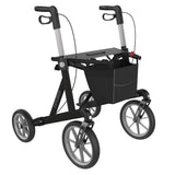 “EXPLORER” udendørsrollator - super til terræn, støddæmpende. OFFROAD - Seniorpleje - Udendørs rollatorer - Rehasense - RHS-ERBOM550 - Medium -Brun -
