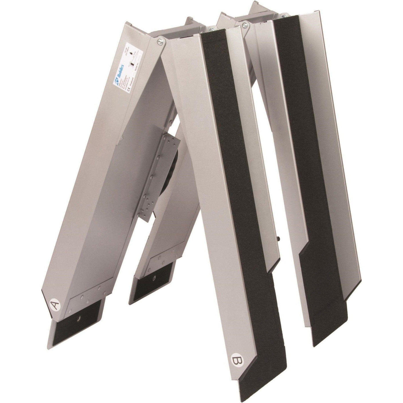 Foldbare & transportable køreskinner i aluminium (180 cm). - Smart design. - Seniorpleje - Foldbare køreskinner - Mobilex - MBX-CH-180 - - -