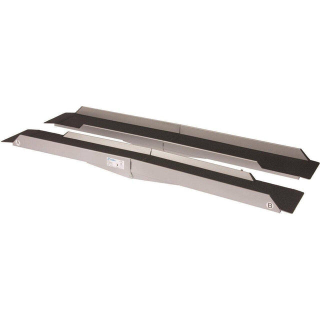 Foldbare & transportable køreskinner i aluminium (180 cm). - Smart design. - Seniorpleje - Foldbare køreskinner - Mobilex - MBX-CH-180 - - -