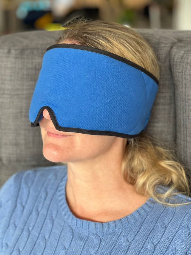Kølende gelemaske (migræne) - justerbar omkreds m. Velkro. Blød og lækkert fleece. - Seniorpleje - Kølemaske - Seniorpleje - SPL-hil01 - - -