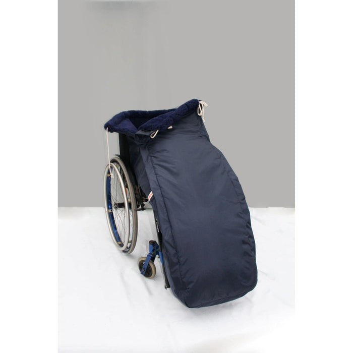 Kørestolspose i blød & varm termofleece -lækker luksus udgave. 2 farver. Håndlavet - Seniorpleje - Termoposer - Orgaterm - OGT-2043S - Small, Size 3 -Sort -