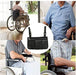 Kørestolstaske til montering på armlæn - smart, lille og vandtæt. 2 Farver - Seniorpleje - Kørestolstaske - Seniorpleje - QUCAMZ-01 - Sort - -