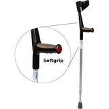 Krykke med blødt ergonomisk håndgreb, justerbar højde (1 stk). Køb her! - Seniorpleje - Krykker - Mobilex - MBX-315021 - - -