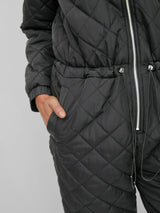 LUKSUS heldragt - Quiltet Flyverdragt med Fleece Indvendig. Sort. Få antal! - Seniorpleje - heldragt - Seniorpleje - SPL-Sha01 - 42 (lille) - -