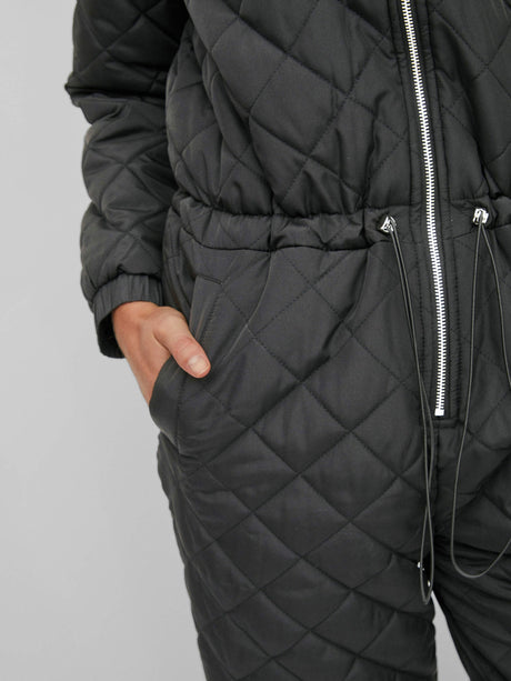 LUKSUS heldragt - Quiltet Flyverdragt med Fleece Indvendig. Sort. Få antal! - Seniorpleje - heldragt - Seniorpleje - SPL-Sha01 - 42 (lille) - -
