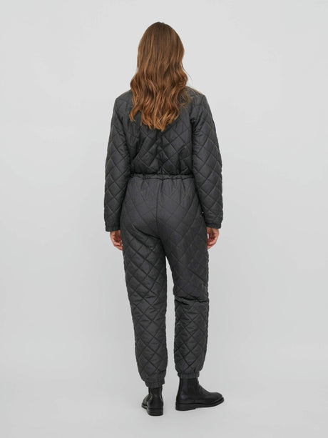 LUKSUS heldragt - Quiltet Flyverdragt med Fleece Indvendig. Sort. Få antal! - Seniorpleje - heldragt - Seniorpleje - SPL-Sha01 - 42 (lille) - -