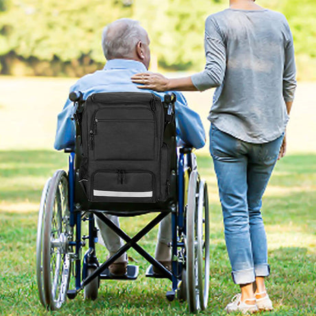 LUKSUS kørestolstaske med indbygget termorum - Både til kørestol og rollator. - Seniorpleje - Kørestolstaske - Seniorpleje - SPL-SAMD01 - - -