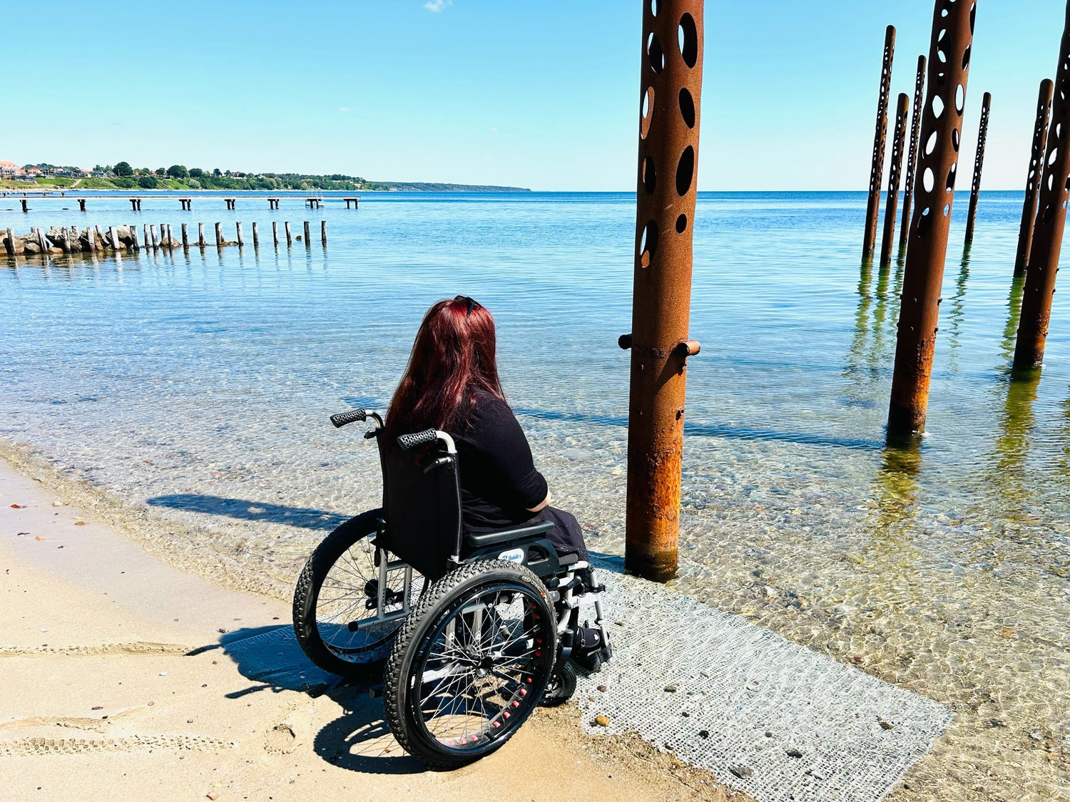 OFF-ROAD kørestol. Super lækker kørestol med terrængående dæk. 4 størrelser. - Seniorpleje - Kørestole - Mobilex - MBX-271340+D1391 - 40 cm - -