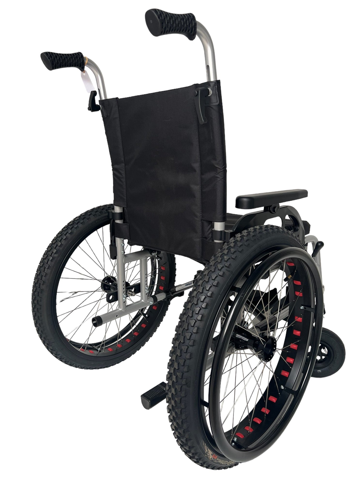 OFF-ROAD kørestol. Super lækker kørestol med terrængående dæk. 4 størrelser. - Seniorpleje - Kørestole - Mobilex - MBX-271340+D1391 - 40 cm - -