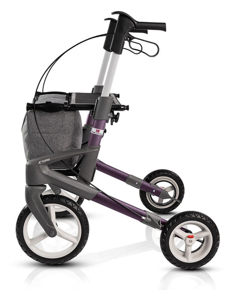 "Olympos OFFROAD" udendørsrollator - Terrængående, let, foldbar & stabil. 8,6 kg! - Seniorpleje - Udendørs rollatorer - Seniorpleje - TOPR-120270 - SORT - LARGE (62 CM) - -