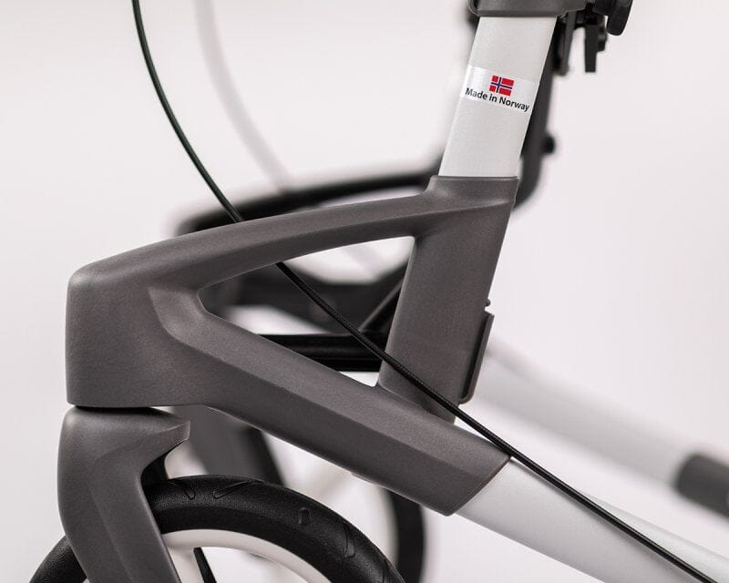 "Olympos OFFROAD" udendørsrollator - Terrængående, let, foldbar & stabil. 8,6 kg! - Seniorpleje - Udendørs rollatorer - Seniorpleje - TOPR-121200 - SØLV - MEDIUM (55 CM) - -
