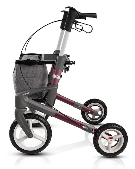 "Olympos OFFROAD" udendørsrollator - Terrængående, let, foldbar & stabil. 8,6 kg! - Seniorpleje - Udendørs rollatorer - Seniorpleje - TOPR-121260 - RØD - (MEDIUM 55 CM) - -