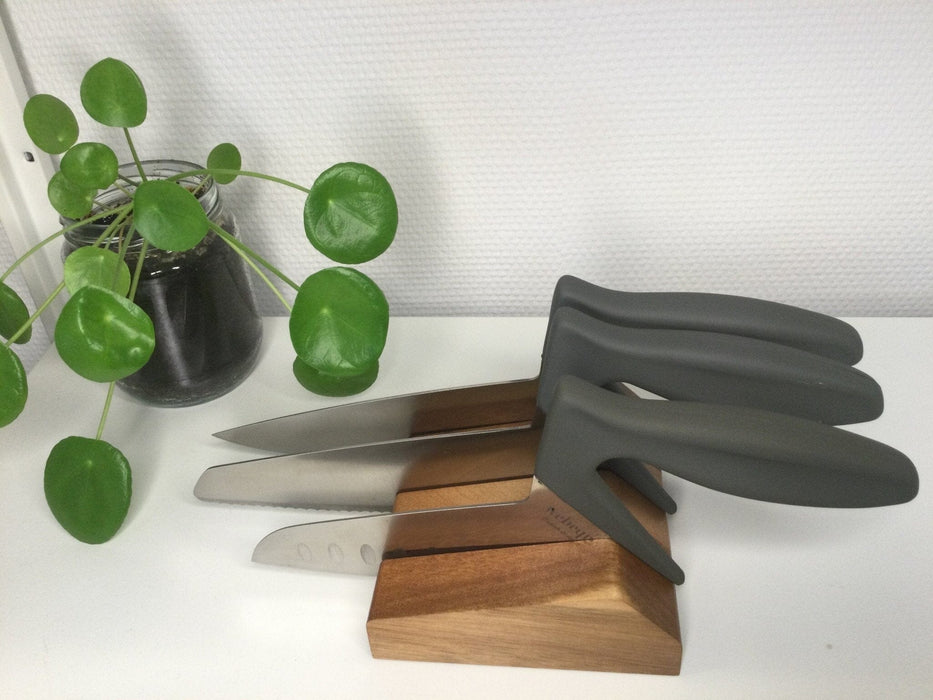 Pakketilbud 4 - Ergonomisk knivsæt. Luksus, sikkerhed og dansk design i ét. Køb her! - Seniorpleje - Produktsæt - Webequ - WBQ-tilbud4GRÅ - Grå - -