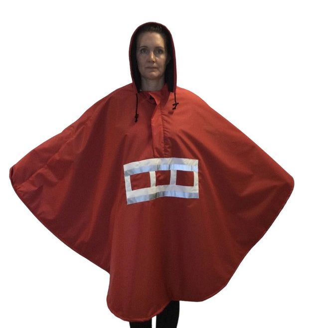 Poncho “SPORT” - smart regnslag til rollator og stokkebrugere. Fås i 4 farver - Seniorpleje - Poncho - Orgaterm - OGT-207654SP-1 - RØD/ Model 1 - -