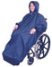 Regnslag med ærmer og indvendig blød fleece - Til kørestol, Onesize. Navy - Seniorpleje - Regnslag - Seniorpleje - AIDAMZ-01 - - -