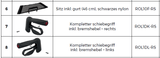Reservedele til AtTHLON/SERVER rollatorer (standard - 46 cm) - Seniorpleje - Reservedel ATHLON - Rehasense - RHS-ROL1OF-RS - Net-sæde til sædebredde 46 cm - -