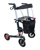 “ROLLO-GUARD LEOPARD”. Letvægtsrollator med unikt bremsesystem - max sikkerhed - Seniorpleje - Udendørs rollatorer - Mobilex - MBX-312U33 - Large (sædehøjde 62cm) - -