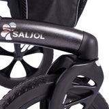 Saljol Aluminium-rollator - Letvægtsrollator i høj kvalitet med fantastiske detaljer (6,4 kg) - Seniorpleje - Udendørs rollator - Hjälpmedelsteknik - SAJ-602149 - - -