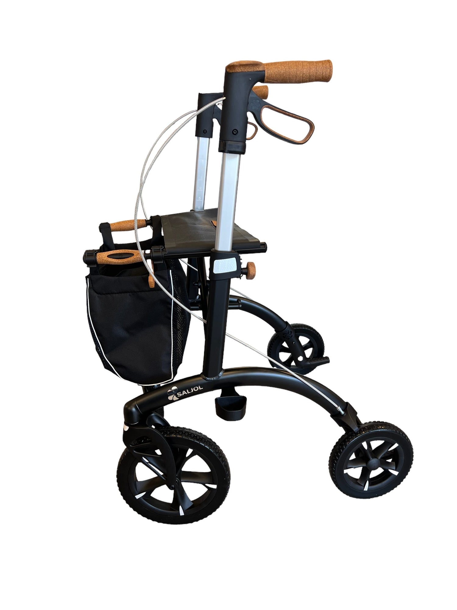 Saljol Aluminium-rollator - Letvægtsrollator i høj kvalitet med fantastiske detaljer (6,4 kg) - Seniorpleje - Udendørs rollator - Hjälpmedelsteknik - SAJ-602149 - - -