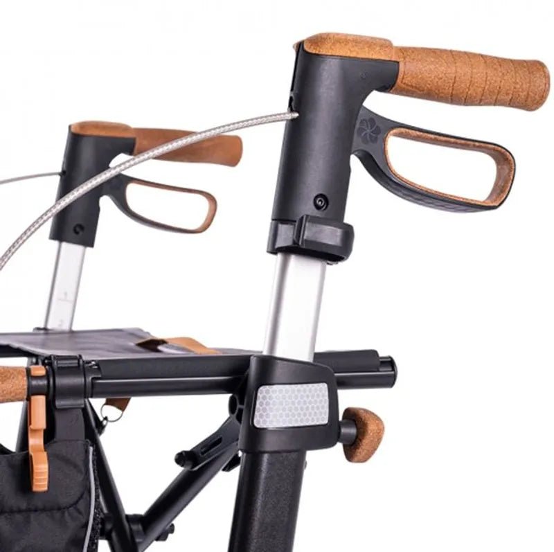 Saljol Aluminium-rollator - Letvægtsrollator i høj kvalitet med fantastiske detaljer (6,4 kg) - Seniorpleje - Udendørs rollator - Hjälpmedelsteknik - SAJ-602149 - - -