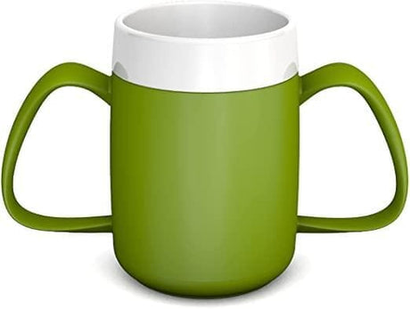 Senior- Ergonomisk termo drikkekop med 2 håndtag - 180 ml. 3 farver - Seniorpleje - Seniorpleje - SPLORN-03 - Grøn - -