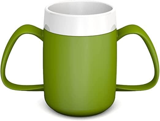Senior- Ergonomisk termo drikkekop med 2 håndtag - 180 ml. 3 farver - Seniorpleje - Seniorpleje - SPLORN-03 - Grøn - -