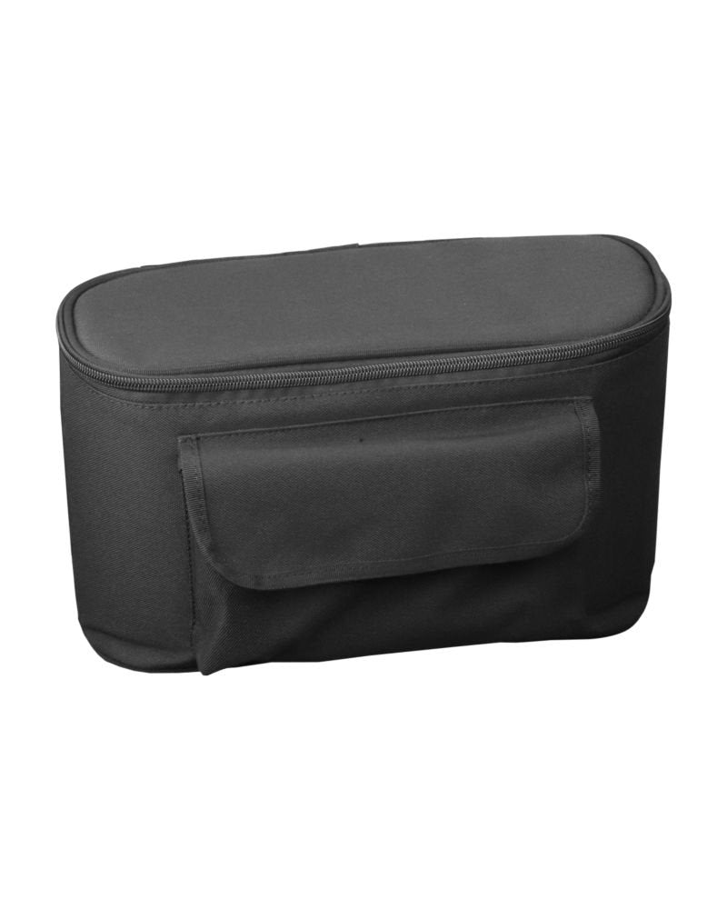 Sort kørestolstaske 31x21x14 cm - Praktisk opbevaring til dit armlæn, med justerbare rum - Seniorpleje - Kørestolstaske - Mobilex - MBX-279053 - - -