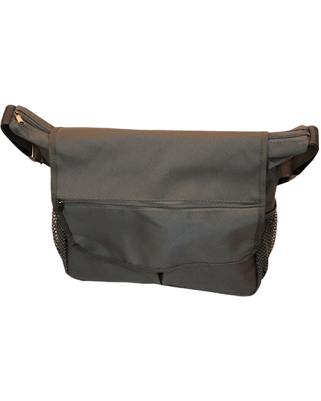 Sort kørestolstaske 35x31x12 cm - Praktisk og klassisk skuldertaske til din kørestol - Seniorpleje - Kørestolstaske - Mobilex - MBX-279052 - - -