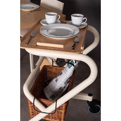 TILBEHØR - Bakkebord, med kanter og håndtag (PAGE ROLLATOR) - Seniorpleje - Tilbehør til Page - Saljol - SAJ-4058789002964 - - -