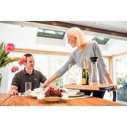 TILBEHØR - Bakkebord, med kanter og håndtag (PAGE ROLLATOR) - Seniorpleje - Tilbehør til Page - Saljol - SAJ-4058789002964 - - -