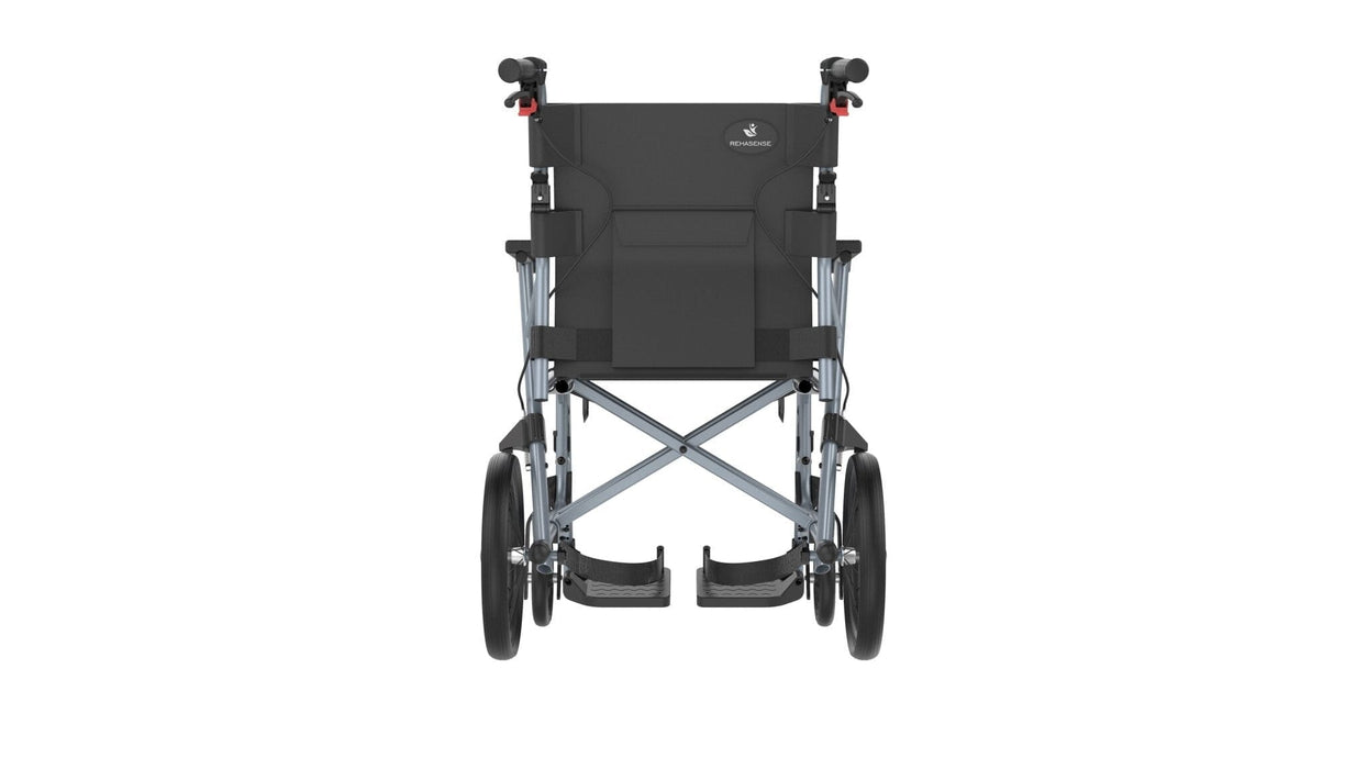 “TRAVEL-LIGHT” ICON35 letvægts rejse-kørestol (8,2 kg). Foldbar & fylder minimalt. - Seniorpleje - Rehasense - RHS-RWB35D4IB0 - 45 cm - -