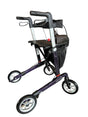 Ultra let kulfiber rollator - Smuk dyb LILLA. Kun 5,5 kg. Sammenklappelig & transportabel - Seniorpleje - Udendørs rollator - Mobilex - MBX-312408 - Large/ 62 cm -Dyb lilla -