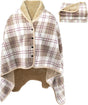 Varm indendørs hygge poncho - One size. Blød & lækker fleece med knapper. - Seniorpleje - Poncho - Seniorpleje - SPL-SHEP-01 - - -